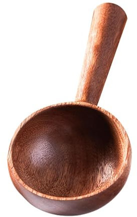Wooden Soup Ladle - Natural Wood Serving Spoon for Stews, Broth, Curry, Chili, and Kitchen Cooking