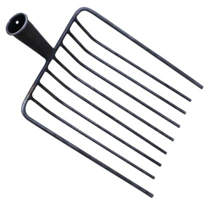 KESOTO Accessoire de Jardin pour Remplacer La Tête de Fourche en Métal, 9 Dents