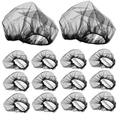 Healeved 50pcs Nylon Hair Net Hat for Wig Cap and Cooking Comfortable and Soft Mesh Wrap for Kitchen Home and Salon Easy to Clean Hair Cover