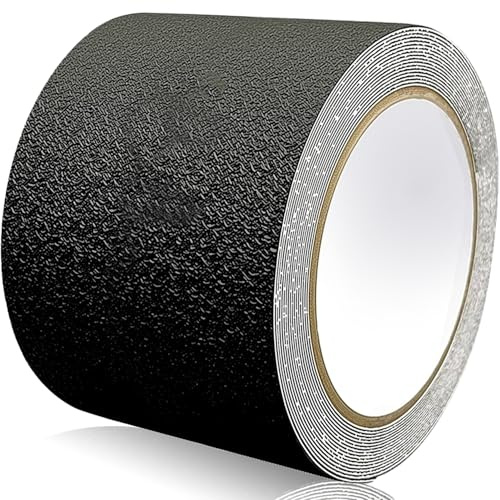 Rusoz Antirutsch Klebeband Selbstklebend 10cm x 5m PEVA Antirutsch Aufkleber Schwarz