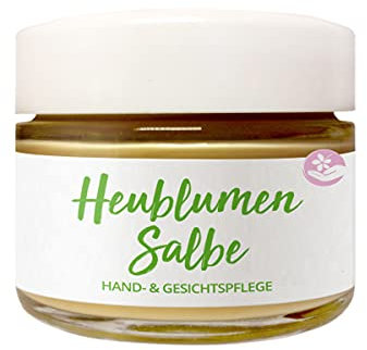 HEU-HEINRICH® Heublumen-Salbe (50ml) für die natürliche Hautpflege ohne Parfum, Heublumen Creme als Naturkosmetik, Heublumen Lotion für eine gepflegte Haut, für Mann und Frau geeignet