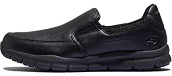 Skechers Nampa-Groton Zapato de Servicio de Alimentos.Hombre | Trabajo, inspiración atlética, ajuste relajado, espuma viscoelástica, peligro eléctrico, antideslizante, Bingee