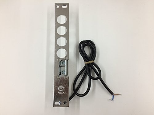CONTROPIASTRA ELETTRICA PER PORTE BLINDATE. ALIMENTAZIONE 6-12 V AC. MANO DESTRA, INTERASSE 28 SPORGENZA LEVA A FILO, SECUREMME