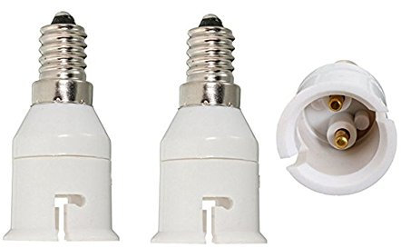 FINELED Lot de 3 adaptateurs à vis E14 vers B22