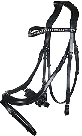 HKM Anatomic Crystal Trense schwarz Vollblut