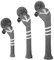 Scott Edward Golfschlägerhauben für Hölzer und Fahrer, Set mit 3 süßesten Pom Fit über Brunnen Driver Holz (460 cc) Fairway-Holz Hybrid (UT), die perfekte Abwechslung Golftaschen (Anker Grey)