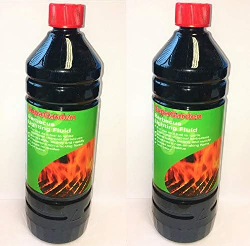 2 x SupaGarden Barbecue Lighting Fluid BBQ Fuel For Charcoal BBQs Low Odour 1L