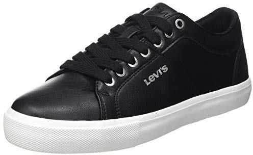 Levi's Woodward S, Zapatillas Mujer, Negro (Regular Black), 38 EU