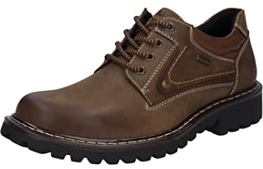 Josef Seibel Herren Bequemschuhe Chance 59,Weite G (Normal),Wechselfußbett,wasserdicht,Schnuerschuhe,Schnuerer,Schnuerung,braun,42 EU