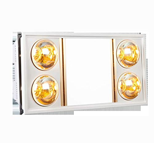 Ultra-thin Rectangular Heating Lamp for Bathroom - Waterproof, Soft Lighting