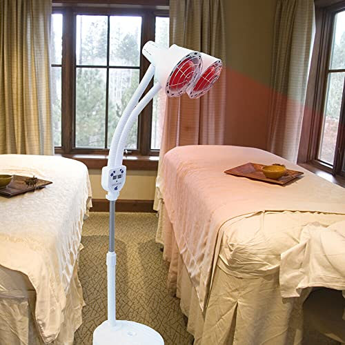 275W Infrarotlampe Wärmelampe Strahler Massagelampe Infrarot Therapielampe Adjustable temperature mit Staufach