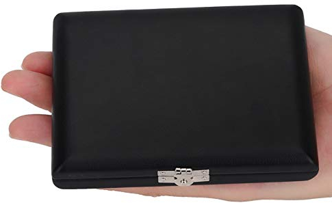 mit Schlitzen PU Leder Saxophon Reed Container Box Case für Sopran Alt Tenor Sax Blasinstrumente für Saxophonliebhaber