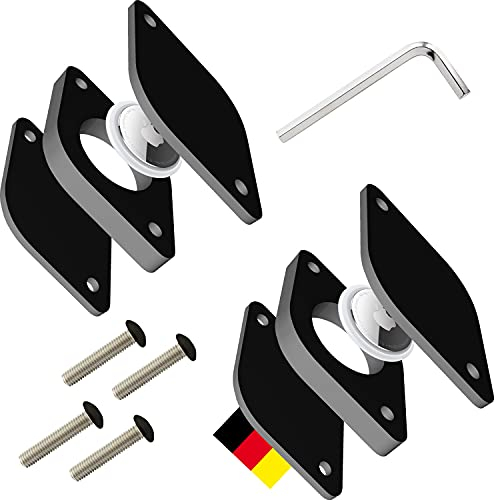Fahrrad-Halterung kompatibel mit Apple AirTag - 2 Stück I Diebstahlschutz durch AirTags universell inkl. Schrauben + Werkzeug I E-Bike Tracker Halter Schwarz