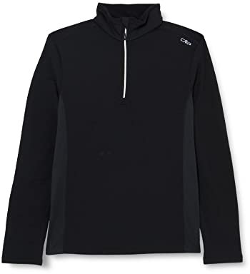 CMP - Felpa uomo, Nero-Bianco, 54