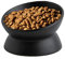 Koomiao Gamelle Chat Surélevée en Premium Céramique Inclinable à 15° Bol pour Chat Anti-Vomissements Facile à Digestion Bol de Nourriture pour Chats et Chiots (Noir)