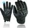 BLACKWILD Leder Motorradhandschuhe für Herren | Ziegenleder Atmungsaktiv, Touchscreen-Finger mit hartem Knöchel Rutschfester Schutz Handschuhe für Motorrad, MTB, Motocross, Wandern (Gelb, XS)