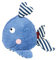 SIGIKID 39661 Badewannenspielzeug Wal, Stofftier für die Badewanne: Spiel & Spaß im Wasser beim Baden, für Kinder ab 12 Monaten, Blau/Wal 17x18 cm