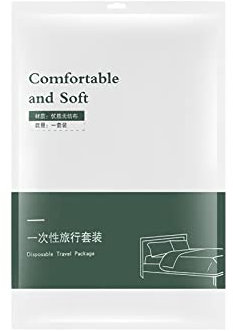 RZOZSZEZ Einweg-Bettwäsche für Reisen, Laken, Bettbezüge, Kissenbezüge, tragbares Set, geeignet für Reisen, Hotel, Camping, Unterkunft