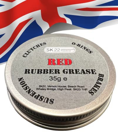 RED RUBBER GREASE - Brake Callipers, Clutch, Suspension, O Rings Seals 35g Tin