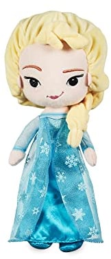 Disney Store ELSA Offizielles Kuscheltier aus Die Eiskönigin – Völlig unverfroren, 32 cm, weiche Puppe mit Stickdetails, klassischem Schneekönigin-Outfit mit Organzacape, geeignet ab 0 Jahren