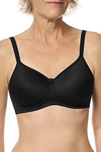 Amoena Women's Mara Molded Foam Wire Free Bra, Black, (36) C