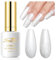 Pearl Gel Nail Polish, Imtiti 1 Pcs 15ml White Color Soak Off LED Long-Lasting Nail Gel Polish Nail Art Starter Manicure Salon DIY at Home, 0.5 Fluid Ounces
