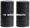 Jumterlee 18 Pack Black Wide Mouth Mason Jar Lids with Silicone Rings, Plastic Mason Jar Lids,Plastic Canning Lids, Fit Ball,Kerr and More (black)
