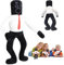 YISKY Sk-ibidi to-ilet Plush, 31cm Sk-ibidi to-ilet Cartoon Plush Doll, Sk-ibidi to-ilet Toy, Stuffed Sk-ibidi to-ilet Plush Figure, Titan Speakerman Stuffed Toys, Plüschtier für Spielfans (Weiß)