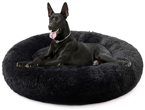 Nisrada Katzenbetten für Indoor-Katzen, 70cm, Hundebett für kleine Melium-große Hunde, waschbares, rundes Haustierbett für Welpen und Kätzchen, mit Rutschfester Unterseite