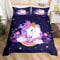 Licorne Housse de Couette Enfant Unicorn 220x240 Fille Violet Licorne Literie fleur Cheval Literie set Rose jaune arc - en - ciel Licorne housse de couette Licorne Parure de Lit avec à glissière