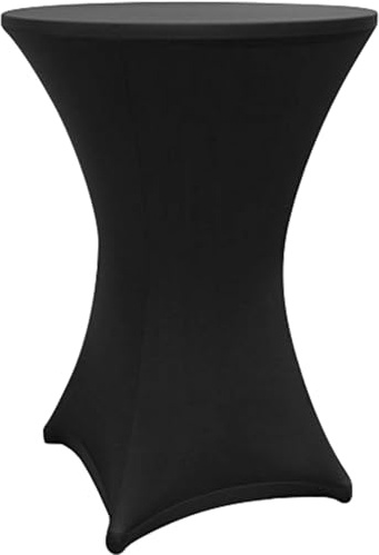 Lumaland 2X hochwertige Stehtischhusse 80-85 cm, ÖKO-TEX® Zertifikat | Stretch Tisch-Überzug schnelltrocknend, Husse mit Verstärkung im Fußbereich | Waschbar, pflegeleicht & langlebig