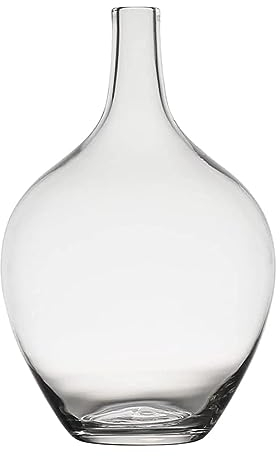 SXLSZ Handmade Glasvasen,Gärballon Glasvase Für Pampasgras,Transparente Ballon Vase Für Moderne Wohnkultur,Bodenvase Indoor Dekoration (Nur Vase),Durchsichtig,groß