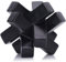 Decoración de nudo negro para estantes, estatua geométrica negra, estante de objetos decorativos modernos, detalles negros de decoración del hogar, estantería minimalista, soporte de TV, mesa de café,