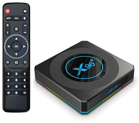 CHROX Android 11.0 TV Box, X96 X4 Smart TV Box 4G RAM 64G ROM S905X4 Quadcore Cortex-A53 CPU/USB 3.0/Ultra HD 8K/HDR 10+/Dual Band WiFi 2.4/5.8Ghz/BT 5.0 Set Top Box,4gb+64gb