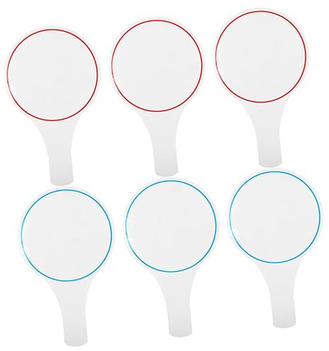 LALAFINA 6 Pièces Tableau De Bord Tableau à La Main Daffichage Des Arbitres De Réponse Palette De Vote Portable Mousse Panneau D'affichage Étudiant