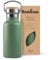 Bambaw 350ml Insulated Stainless Steel Water Bottle, Double Wall, Hot 12 Hours, Cold 24 Hours, Green, Solid, Screw Cap, Thermos