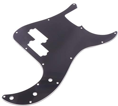 Toyvian 13löcher Schlagbrett Bass-schlagplatte Mit Schutzfolie Kratzfest Für Pb-bassgitarren Schwarz Ersatz Bass-teile