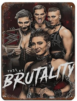 Rhea Ripley Wrestler Poster 17 Retro Poster Metall Blechschild Chic Art Retro Eisen Malerei Bar Menschen Höhle Cafe Familie Garage Poster Wanddekoration 30 x 40 cm