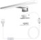 Azhien LED Badezimmer Spiegelleuchte 5W,Kaltweiß 6500K Wandleuchte 500lm Spiegelleuchte mit Stecker,3-in-1 Montage Badlampe,30CM Badezimmer Spiegellamp für Spiegelschrank,230V,300mm