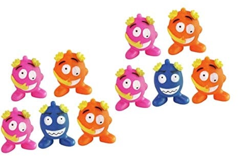 Abaodam 10pièces Jouets à Mâcher pour Chiens avec Sons Jouets Amusants pour Nettoyage des Dents Coloris Aléatoire