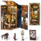 MiniCity DIY Book Nook Kit, Miniatur Puppenhaus Booknook Kit, 3D Holz Puzzle Buchstütze Bücherregal einfügen Dekor für Jugendliche und Erwachsene (Pianist with Nightingale)