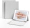KVTVOU Case With Keyboard for iPad 9th / 8th / 7th Generation 2021/2020/2019 10.2 Inch, Soft TPU Case with Pencil Holder, Magnetic Detachable Bluetooth English Keyboard for iPad 9/8/7, Gray