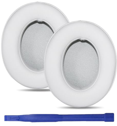 umvowuxa Ersatz-Ohrpolster, kompatibel mit Beats Studio3-Kopfhörern, weiches Protein-Leder, Grau