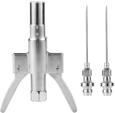 3pcs Grease Gun Coupler & Grease Gun Needle Tip, Double Handles Grease Gun Coupler Accessories Quick Release Grease Gun Fittings Nozzle Adapters Attachments for All Grease Guns