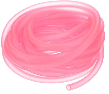 M METERXITY 19,7 Fuß lang Kraftstoffleitungsschlauch 3/16 x 5/16 PVC Pink | Kleiner Motor Kraftstoffleitung Benzin Gasrohr, Flexibler, Für String/Chainsaw/Trimmer/Lawn Mower Ersatzschlauch