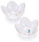 nbeads 2 Stk. Kleines Glas Trinket Tray, BLUMENNn Ring Schale Schmuck Tablett Klarer Kristall-Schmuck-Schale für Ringe Ohrringe Schmuck Uhren Schlüssel Salat, 9×8.8×4.1cm