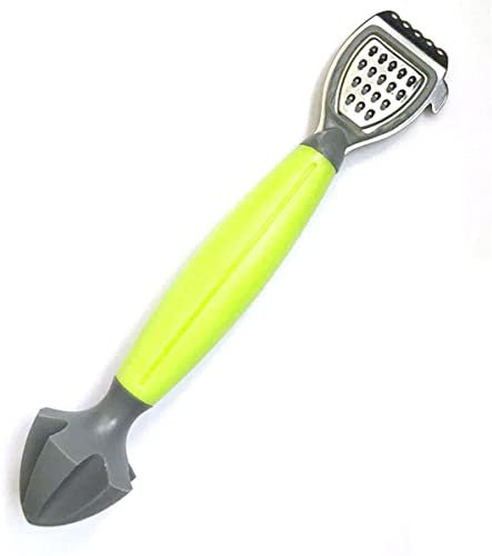 Éplucheur de Citron de Cuisine, zesteur de Citron Manche Souple alésoir à Fruits râpe à Fromage zesteur de Citron Presse-Agrumes (Gris) Professionnelle.