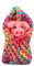 Pigs in Blankets Christmas Decoration - Xmas Hanging ornament - Tree Decoration (Rainbow)