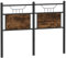 vidaXL Tête de lit chêne fumé 120 cm Bois d'ingénierie et Acier, Panneau de tête, tête de lit pour lit Double, tête de lit Double