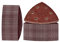 Deltaschleifer Schleifpapier Set, 100 Stück, 93x93x93 mm, Korn 600/800/1000/1200/1500, Klettverschluss